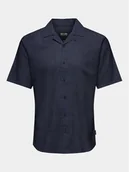 Koszule męskie - Only & Sons Koszula Caiden 22025116 Granatowy Slim Fit - miniaturka - grafika 1