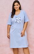 Piżamy damskie - Bawełniana koszula damska plus size Viviana 3164, Kolor niebieski, Rozmiar XXL, Taro - Primodo.com - miniaturka - grafika 1