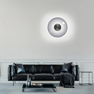 Lampy ścienne - Kinkiet LED PURE Vitrum, szary, szkło/aluminium, Ø 22 cm - miniaturka - grafika 1