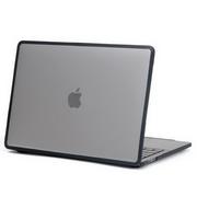 Części i akcesoria do laptopów - Hard Case TPU+PC etui obudowa MacBook Air 13 M2 A2681 2022 (Matte Clear+Black Edge) - miniaturka - grafika 1
