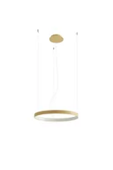 Lampy sufitowe - Wiszący ring Rio TH.217 Thoro LED 30W 4000K do salonu złoty - miniaturka - grafika 1