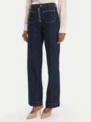 Spodnie damskie - Guess Jeansy W6RA3F D6881 Granatowy Regular Fit - miniaturka - grafika 1