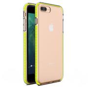 Etui i futerały do telefonów - Spring Case pokrowiec żelowe etui z kolorową ramką do iPhone 8 Plus / iPhone 7 Plus żółty - miniaturka - grafika 1