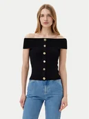 Swetry damskie - Morgan Sweter 251-MDONA M Czarny Regular Fit - miniaturka - grafika 1