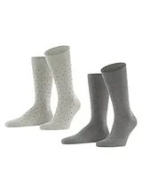 Skarpetki męskie - ESPRIT Fine Dot 2-Pack skarpety męskie bawełna organiczna trwałe wielokolorowe fantazyjny wzór średniej łydki na lato lub zimę, zestaw 2 par, Wielokolorowy (Wyjście 50), 39-42 EU - miniaturka - grafika 1
