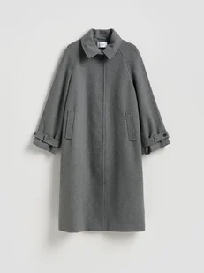 Reserved - Płaszcz z dodatkiem wełny - ciemnoszary - Płaszcze damskie - miniaturka - grafika 1