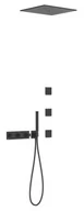 Zestawy prysznicowe - Zestaw podtynkowy TRES B-system Czerń Matowa 30725406NM - miniaturka - grafika 1