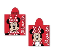 Okrycia kąpielowe dla dzieci - Ręcznik plażowy dziecięcy poncho 55x110 Myszka Minnie - miniaturka - grafika 1
