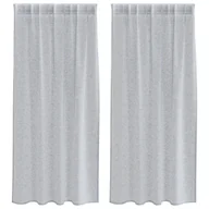 Zasłony - vidaXL Zasłony z zasłonami 2 pcs Ciemny szary 140 x 175 cm Poliester - miniaturka - grafika 1