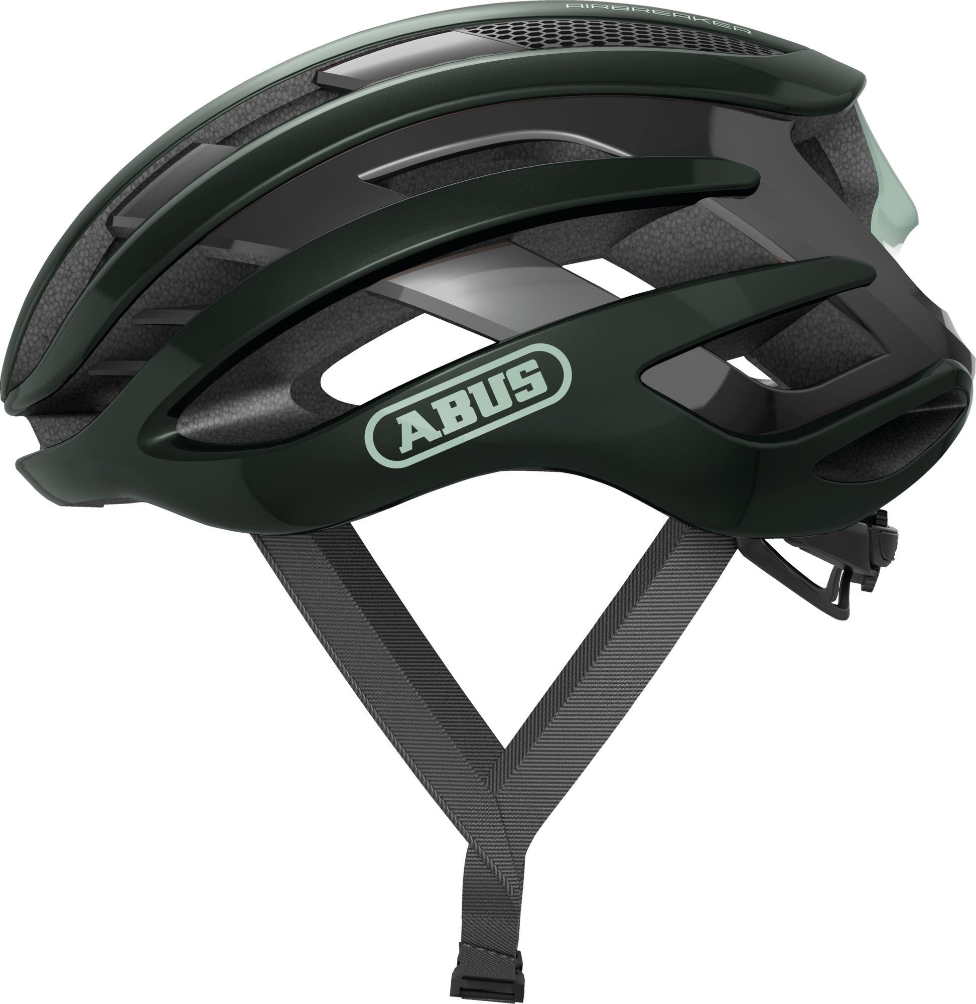 Kask rowerowy szosowy ABUS AirBreaker - wysokiej klasy kask rowerowy do profesjonalnej jazdy na rowerze - dla nastolatków i dorosłych - kask dla mężczyzn i kobiet - zielony, rozmiar S