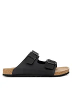 Klapki i japonki męskie - Rieker Klapki 22190-01 Czarny - miniaturka - grafika 1