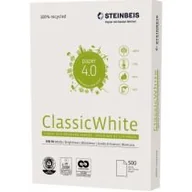 Papier do drukarek - STEINBEIS Papier STEINBEIS Classic White A4 80g recyklingowy do drukarki i ksero - ryza 500 ark. PAP.017 - miniaturka - grafika 1
