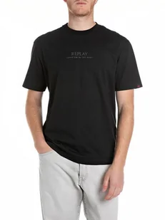 Replay Koszulka w kolorze czarnym - Koszulki męskie - miniaturka - grafika 1