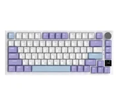 Klawiatury - Ajazz AK820 Pro Flying Fish Switch Biało-fioletowy AK820PRO-FF-PWB - miniaturka - grafika 1