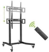 Inne akcesoria audio-wideo - Techly Stojak Mobilny do Telewizora 55"-100", 120kg Elektryczny z pilotem - miniaturka - grafika 1