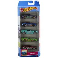 Samochody i pojazdy dla dzieci - Hot Wheels Samochodziki 5-Pak HW Drift HTV51 - miniaturka - grafika 1