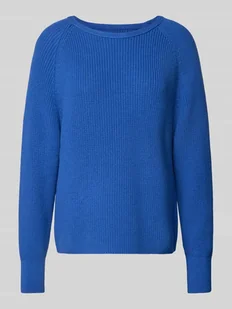 Sweter z dzianiny o kroju comfort fit z czystej bawełny - Swetry damskie - miniaturka - grafika 1