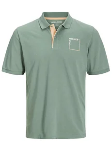 Jack & Jones Koszulka polo w kolorze zielonym - Koszulki męskie - miniaturka - grafika 1