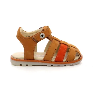Sandały dziecięce Kickers NONOSTI CAMEL ORANGE - Buty dla dziewczynek - miniaturka - grafika 1