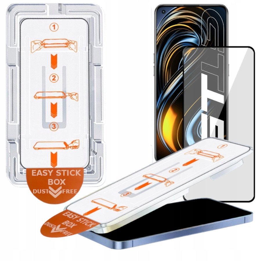 Szkło hartowane z ramką szybka EZ FREE DUST do Realme GT Master Edition 5G