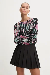 Desigual sweter z domieszką moheru MANCHESTER kolor czarny lekki 24WWJF41 - Swetry damskie - miniaturka - grafika 1