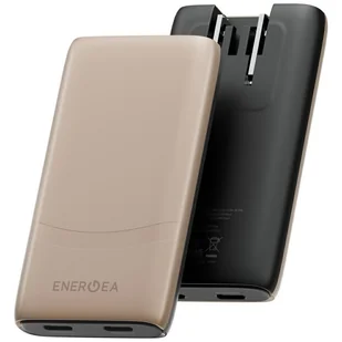 Ładowarka sieciowa Energea TravelWorld Edge 65W 2xUSB-C PD/PPS/QC3.0 (US/UK/EU) złota - Ładowarki do telefonów - miniaturka - grafika 1