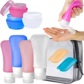 Kosmetyczki, organizery i kuferki - Zestaw Pojemników Podróżnych Kosmetyki Samolotu - miniaturka - grafika 1