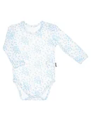 Body dla niemowląt - Dziewczęce body długi rękaw kwiatki Nicol,r.92 - miniaturka - grafika 1