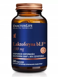 DOCTOR LIFE DOCTOR LIFE Laktoferyna bLF (Odporność organizmu) 100mg 30 Kapsułek - Przeziębienie i grypa - miniaturka - grafika 1