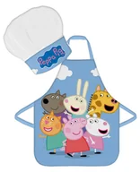 Bidony dla dzieci - DZIECIĘCY FARTUSZEK Z CZAPKĄ ŚWINKA PEPPA - miniaturka - grafika 1