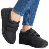 Półbuty damskie - Sneakersy Wojtyłko wygodne lekkie na koturnie miękkie - miniaturka - grafika 1