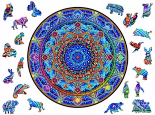 Puzzle Drewniane Premium 3D dla dorosłych Mandala Niezachwiany Spokój XXL Adawoo - idealne na prezent na Święta, Urodziny, Imieniny, Walentynki - Puzzle - miniaturka - grafika 1