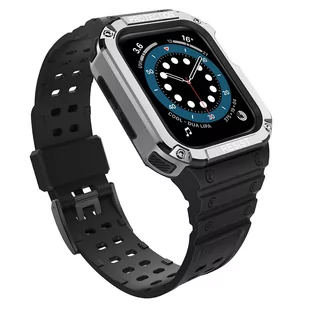 Protect Strap Band opaska z etui do Watch 7 / 6 / 5 / 4 / 3 / 2 / SE (41 / 40 / 38mm) obudowa pancerny pokrowiec na zegarek czarny - Etui i futerały do telefonów - miniaturka - grafika 1