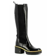 Kozaki damskie - Czarne kozaki damskie CARINII - Carinii - miniaturka - grafika 1