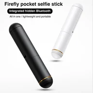 Selfie stick - Moonhaven Mini Firefly Pocket Selfie Stick Bezprzewodowy pilot zdalnego sterowania Bluetooth Wysuwany ręczny pręt do selfie dla iPhone Xiaomi HUAWE... - miniaturka - grafika 1