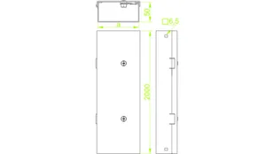 Korytko kablowe 100x50mm KMPP100H50/2 810010 /2m/ - Inne akcesoria elektryczne - miniaturka - grafika 2