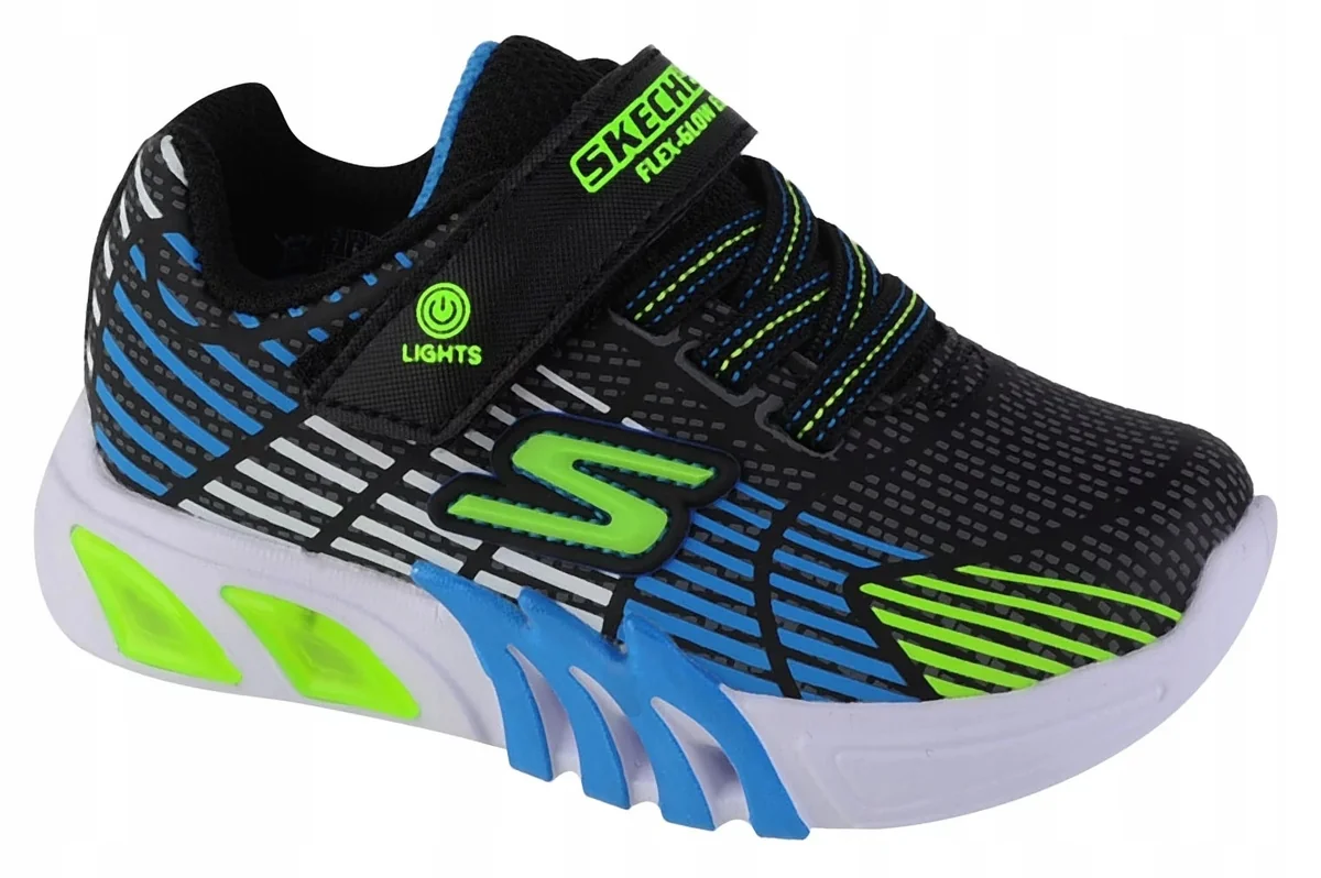 SKECHERS FLEX GLOW BUTY DZIECIĘCE SPORTOWE ŚWIECĄCE 25 16MA