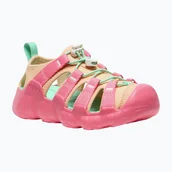 Buty dla dziewczynek - Sandały dziecięce KEEN Hyperport H2 pink lemonade/peach fuzz - miniaturka - grafika 1