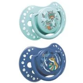 Smoczki uspokajające - Lovi Smoczek silikonowy dynamiczny Folky Boy 0-3 m-ce 2 szt. - miniaturka - grafika 1