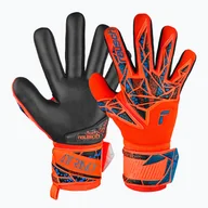 Piłka nożna - Rękawice bramkarskie Reusch Attrakt Silver NC hyper orng/elec blue/blck - miniaturka - grafika 1