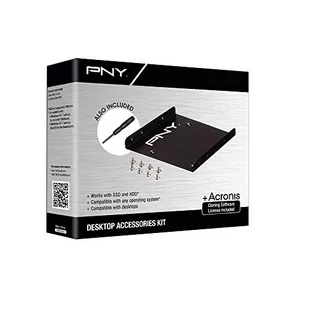 PNY Technologies Europe SSD Upgrade Kit adapter 3.5 do 2.5 kabel SATA3 Acronis True Image HD - Adaptery i przejściówki - miniaturka - grafika 1