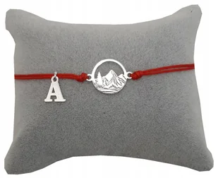 Srebrna bransoletka sznurkowa góry LITERKA SREBRO - Bransoletki - miniaturka - grafika 1