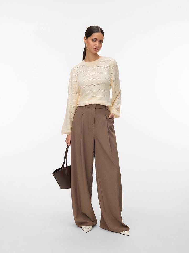 Vero Moda Sweter w kolorze beżowym