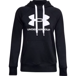 Bluzy damskie - Bluza Damska Under Armour Rival Fleece Logo Hoodie Głęboka Czerń 1356318 001-Xxl - grafika 1