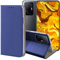 Etui i futerały do telefonów - Etui z Klapką Do Xiaomi 11T / 11T Pro Granatowe, Magnetyczne, Zamykane - miniaturka - grafika 1