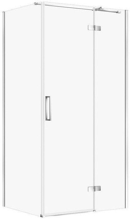 Cersanit Kabina PRYSZNICOWA CITY Z ZAWIASAMI CHROM 100X80X195 PRAWA TRANSP