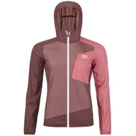 Kurtki i kamizelki sportowe damskie - Kurtka damska Ortovox Windbreaker Jacket W Rozmiar: M / Kolor: różowy/fioletowy - miniaturka - grafika 1