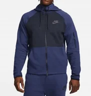 Bluzy męskie - Bluza Sportowa Męska Nike z kapturem rozpinana DR8910-410 r.M granatowa - miniaturka - grafika 1