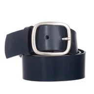 Paski - Klasyczny Pasek Damski VerMari Skórzany Granatowy 4 cm - miniaturka - grafika 1