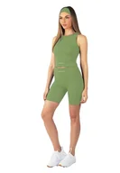 Spodenki damskie - Carlheim Women's Serenita Active Collection szorty 8", oliwkowe, rozmiar XS - miniaturka - grafika 1